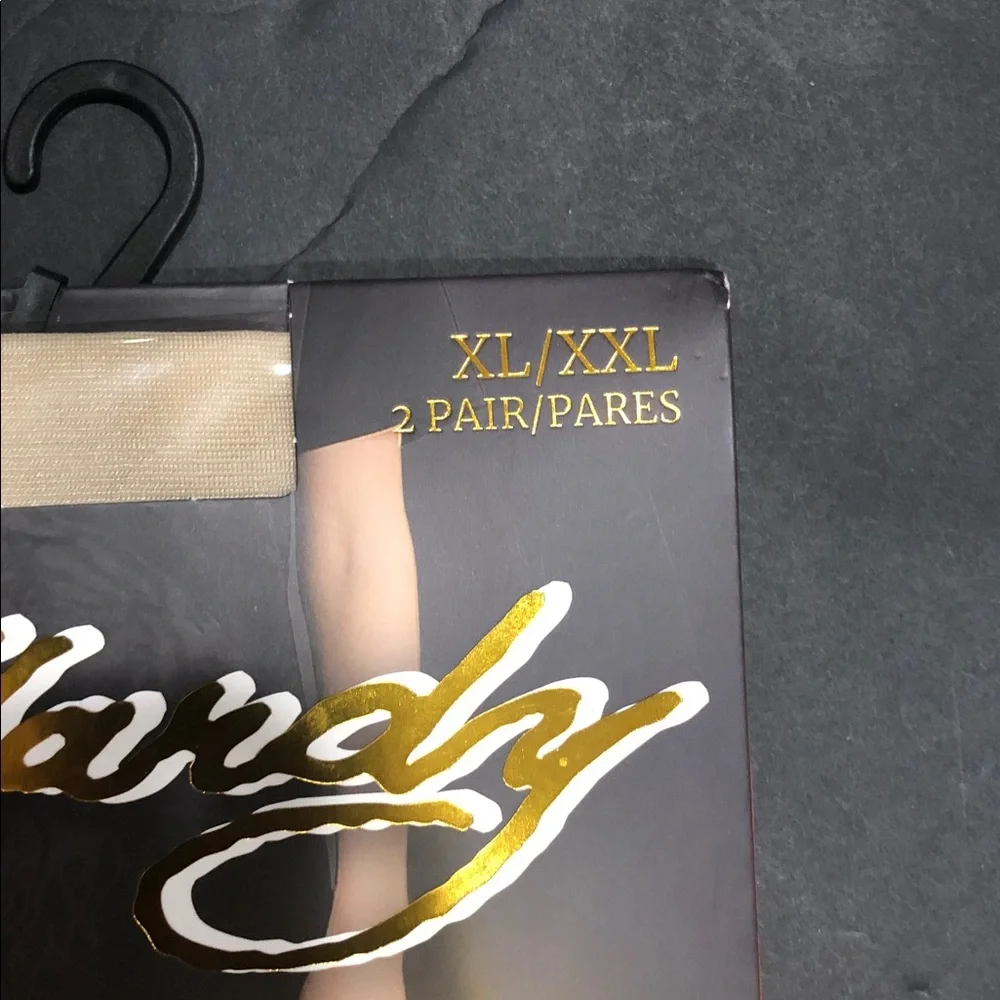 Ed Hardy second skin 20D sheer tights in Nude size XL/XXL brand new 2 pairs‎
